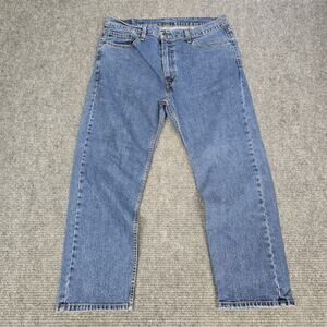 Levi's 505 Regular Fit Jeans Mens 38x29 Blue Medium  Wash Straight Denim